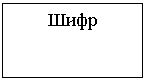 Подпись: Шифр