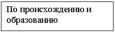 Подпись: По происхождению и образованию
