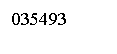 �������: 035493 