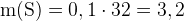 http://l.wordpress.com/latex.php?latex=%5Crm%20m%28S%29%20%3D%200%2C1%20%5Ccdot%2032%20%3D%203%2C2&bg=FFFFFF&fg=000000&s=1