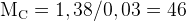 http://l.wordpress.com/latex.php?latex=%5Crm%20M_C%20%3D%201%2C38%20%2F%200%2C03%20%3D%2046&bg=FFFFFF&fg=000000&s=1