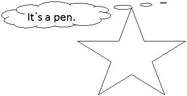 Выноска-облако: It`s a pen.