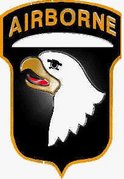 Shoulder sleeve of the United States Army 101st Airborne Division, the Screaming Eagles.