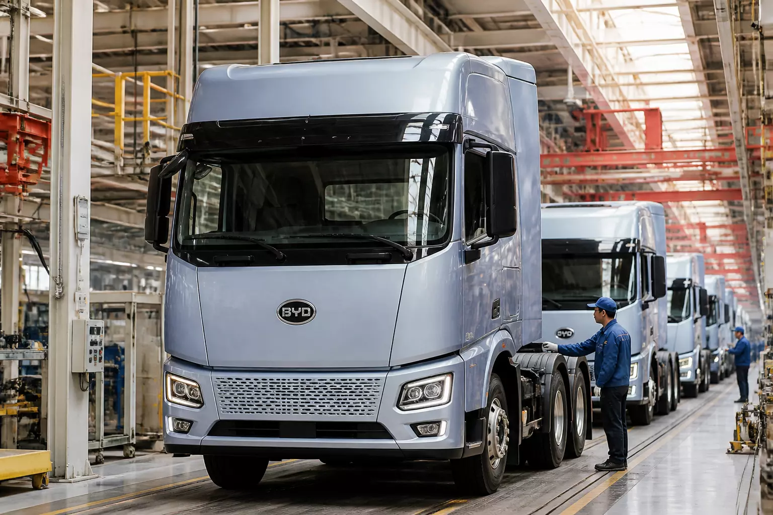 BYD отмечает важный рубеж — выпустила 150-тысячный электрогрузовик для дальних рейсов